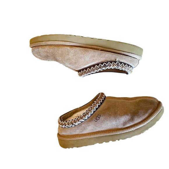 Ugg Suede Upper Tasman Slipper Slip-On Comfort In Chestnut Tan Size 7 - Picture 6 of 10